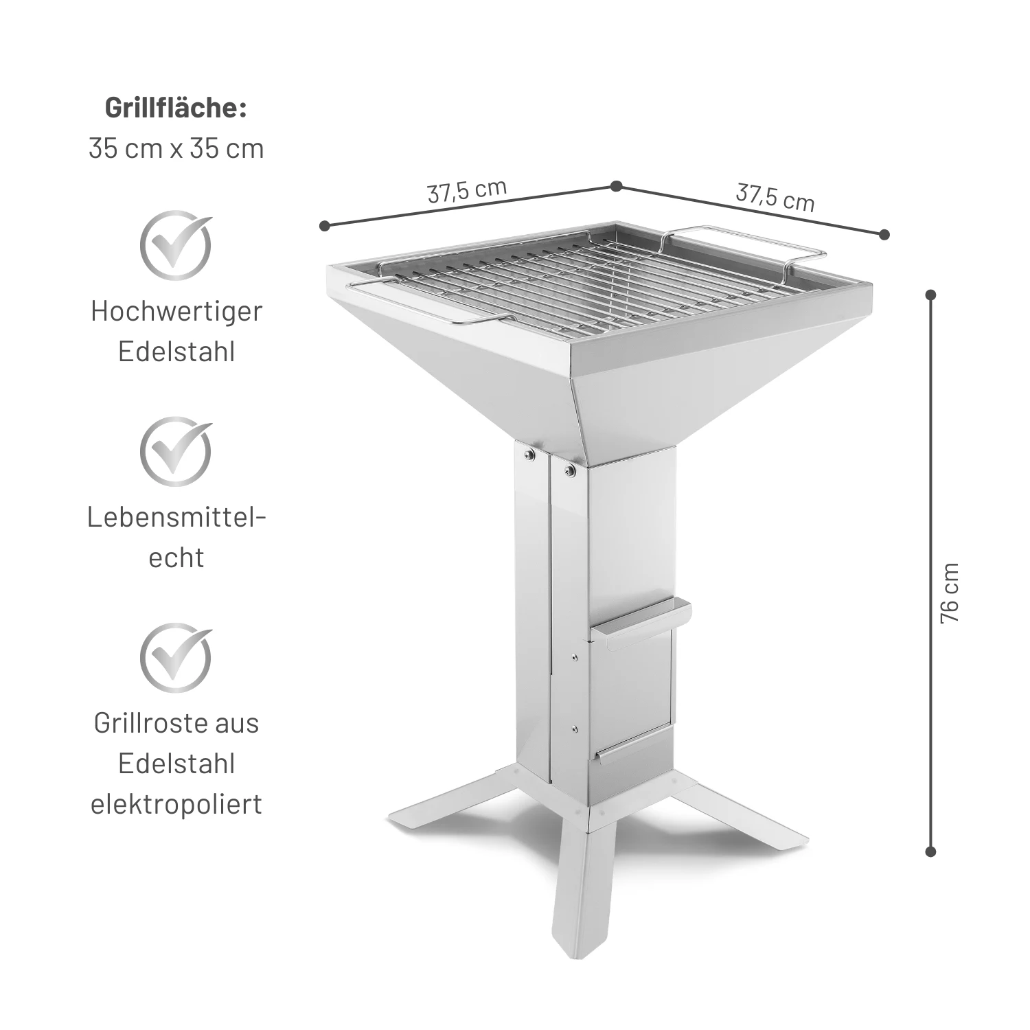 THÜROS T2  4Fuß Holzkohlegrill