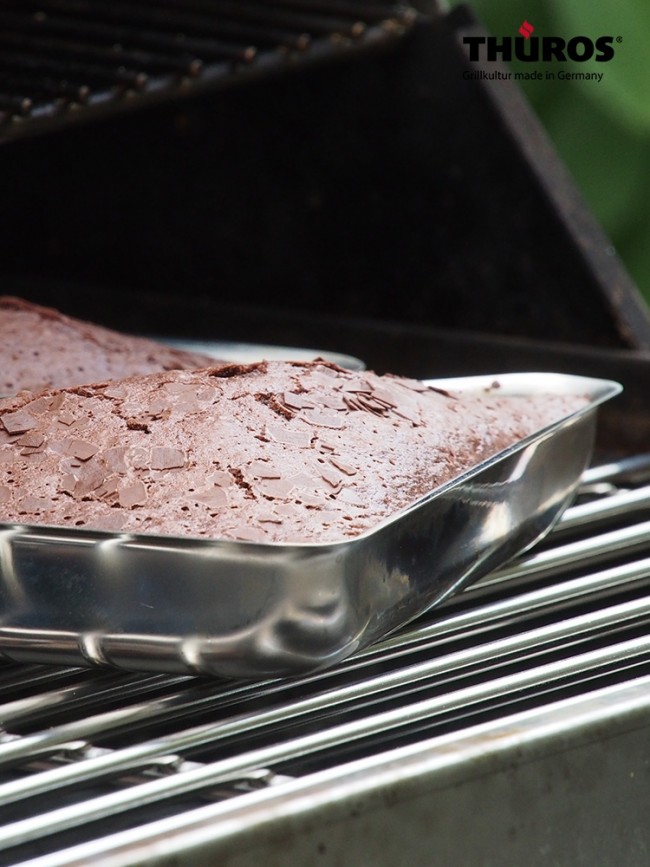 Schoko-Lava-Kuchen vom Holzkohlegrill