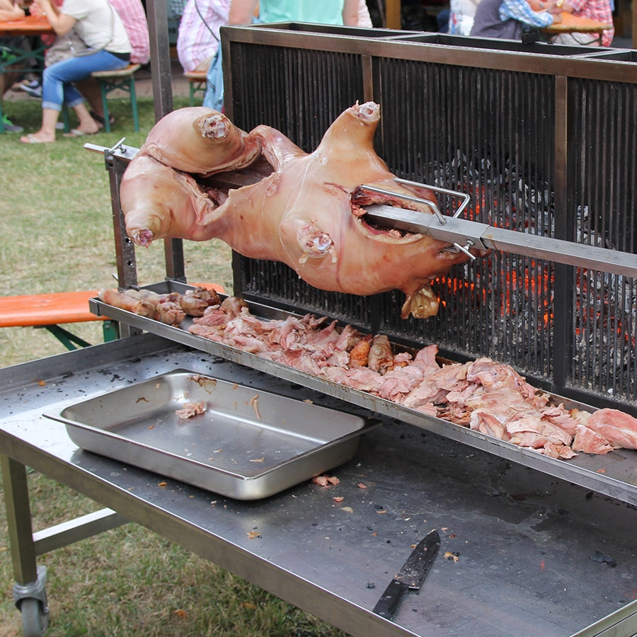 THÜROS Spanferkelgrill Seitenhitze