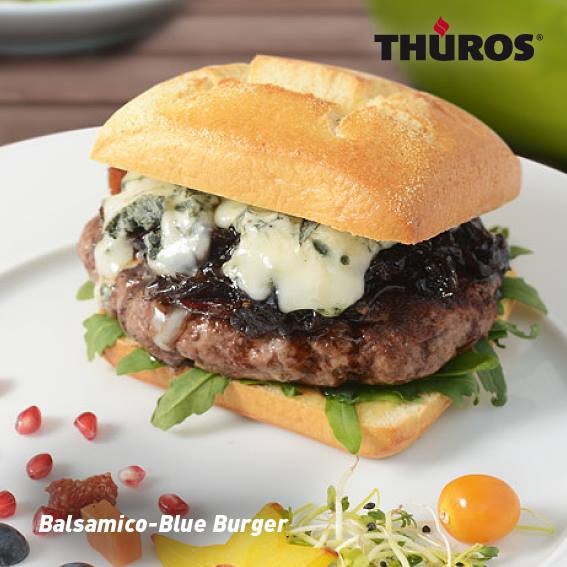 Saftigen Balsamico-Blue Burger