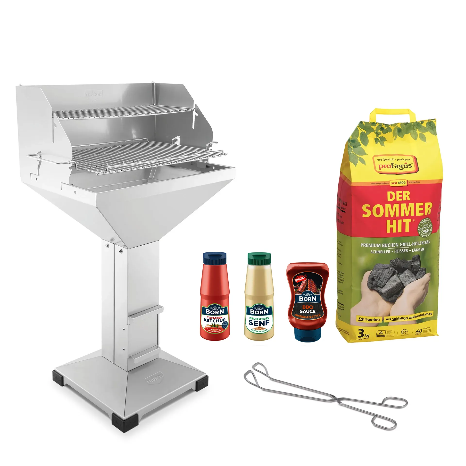 THÜROS T4 Direkt Plus Holzkohlegrill - Vorteilsset