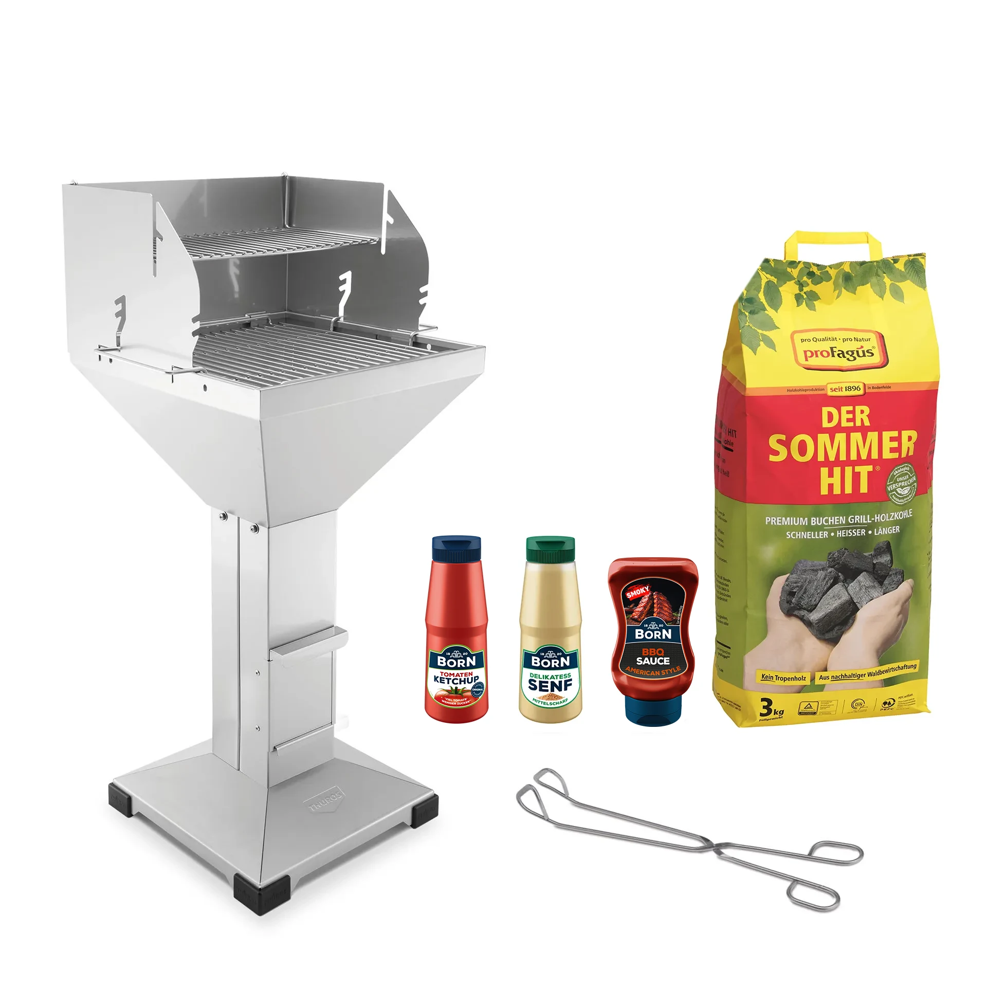 THÜROS T3 Direkt Plus Holzkohlegrill - Vorteilsset