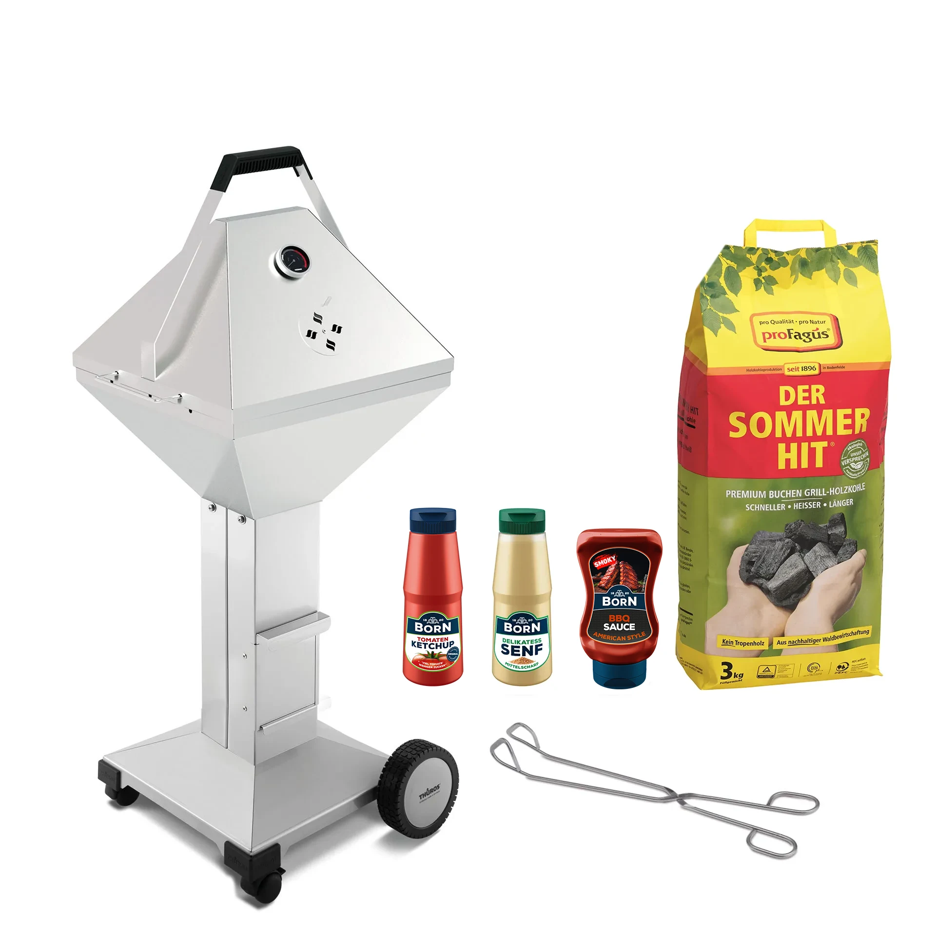 THÜROS T3 BBQ Set fahrbar - Vorteilsset