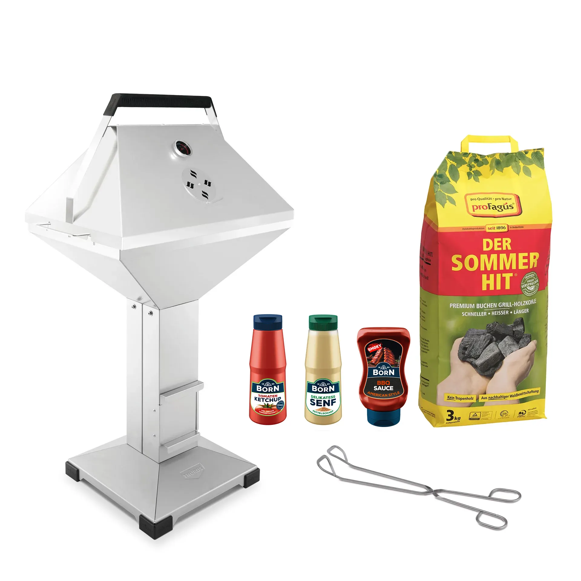 THÜROS T4 BBQ Set Holzkohlegrill - Vorteilsset